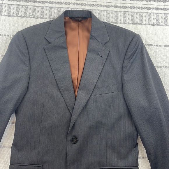Jos A Bank Mens 3 Piece Suit Jacket Blazer Wool 38SH Pants 32SH Waistcoat Gray - Picture 7 of 16